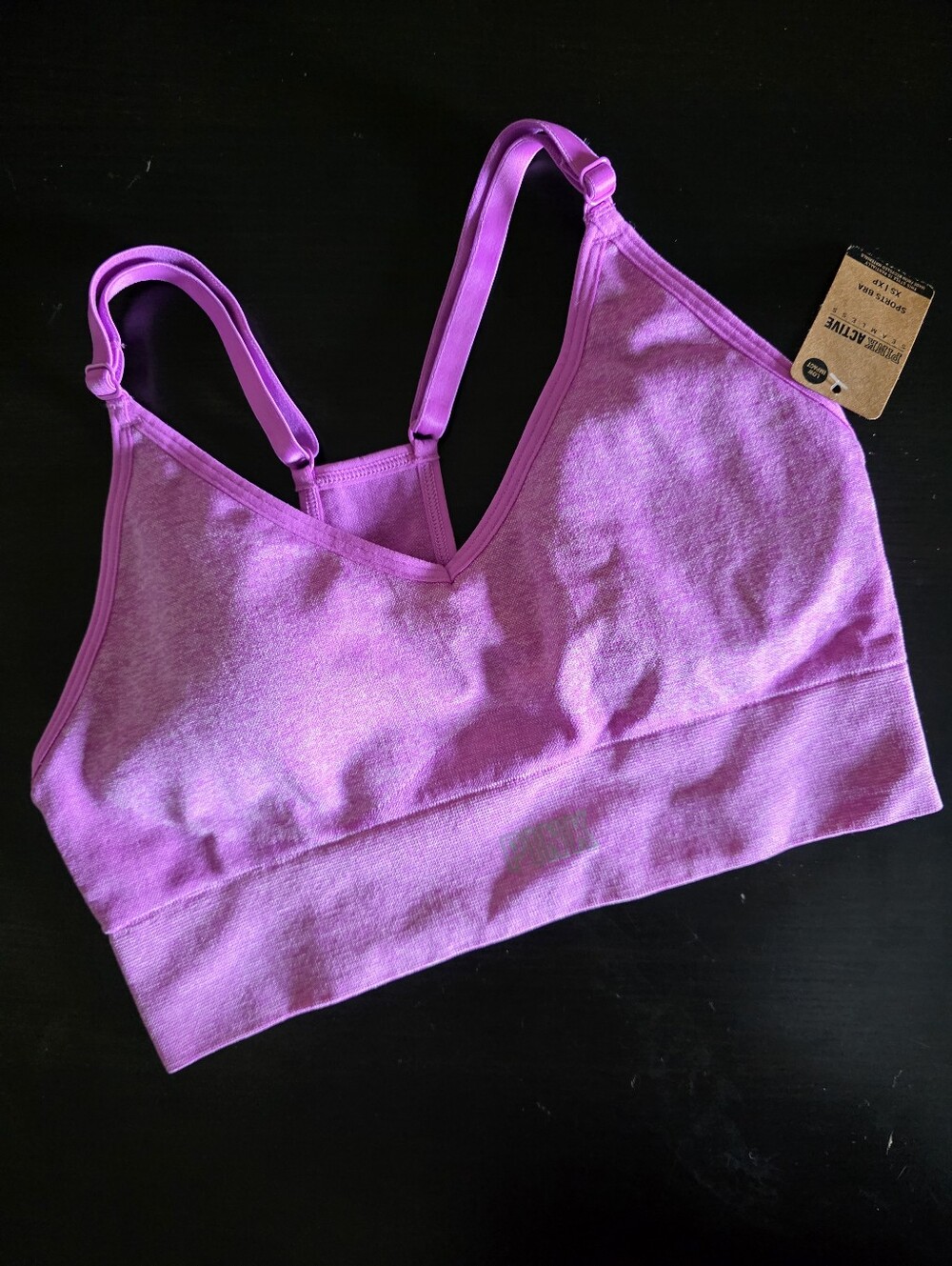 Victoria Secret Pink Active Seamless Low Impact 4 Way Stretch Removeable Pads XS